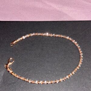 Sterling silver with moissanite 7inch